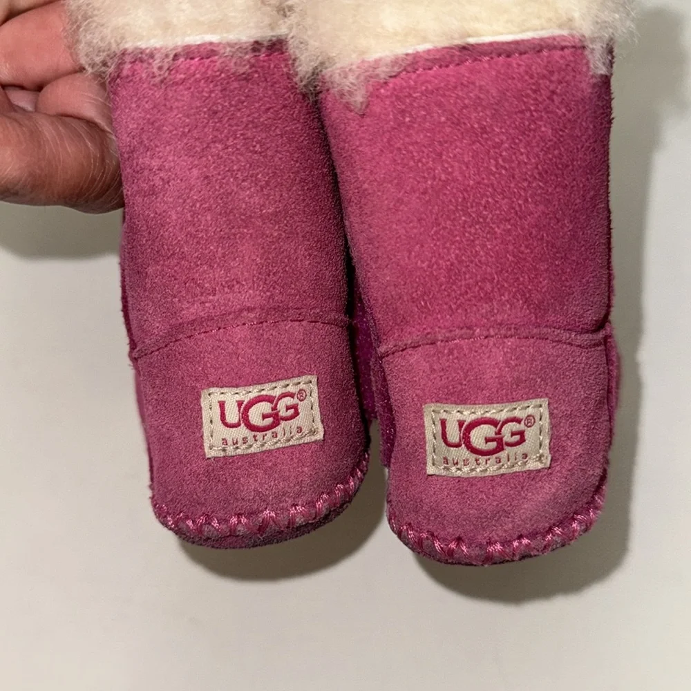* Ugg Pink Caden Infant Shearling Bootie